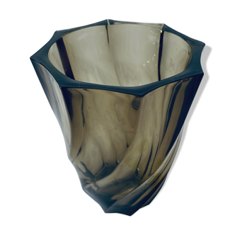 Luminarc smoked glass vase