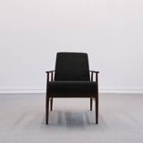 Fauteuil Henryk Lis en boucle noire 1960
