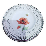 Charming set of 3 small rovina épinal plates