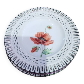 Charmante série de 3 petites assiettes rovina épinal