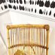 Pair vintage rattan armchairs