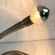 Table lamp snake minimalist flexible tube cobra chromed metal