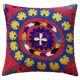 Housse de coussin brodée vintage 48x53 cm