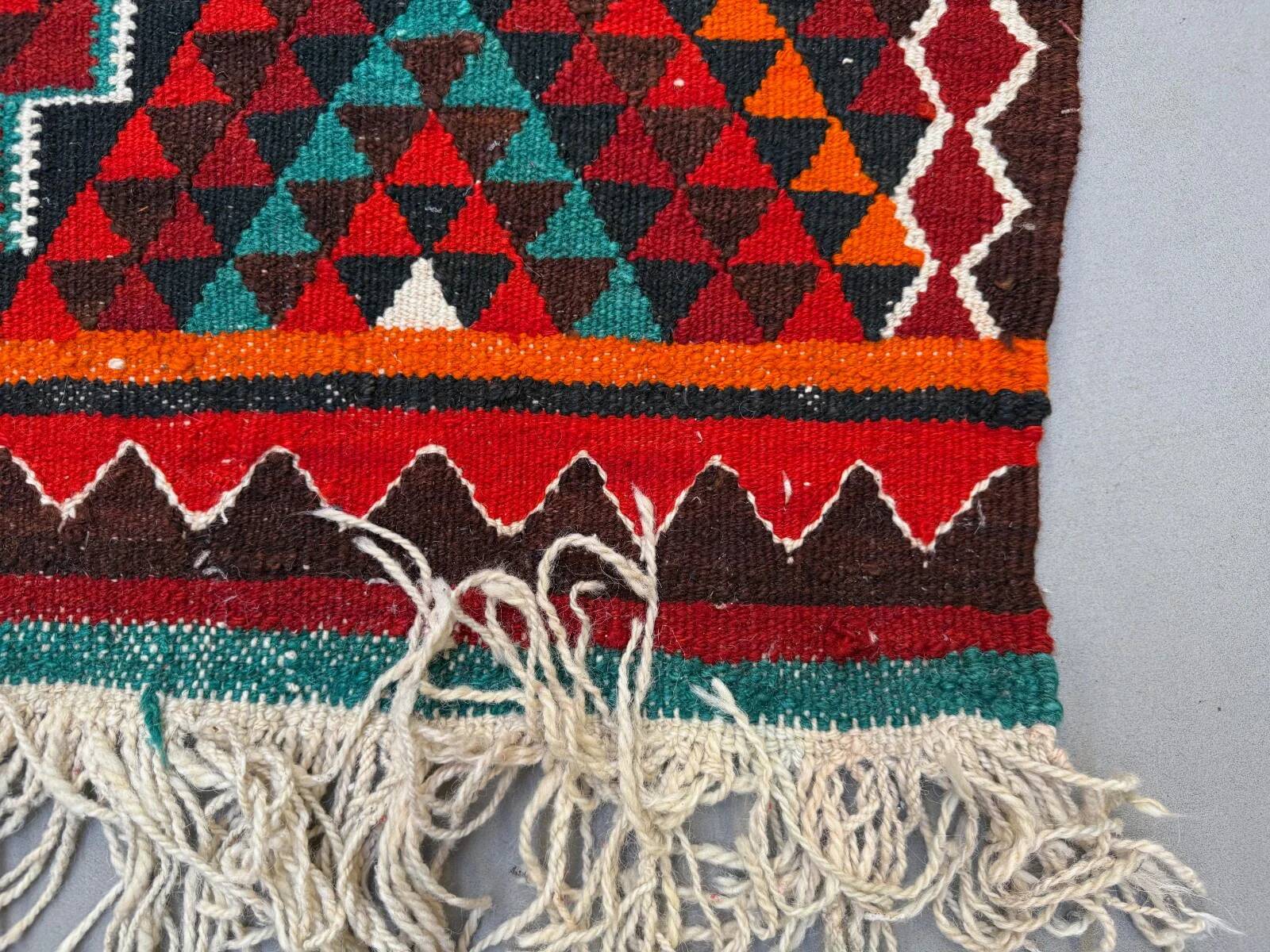 Turkish kilim runner 330x100 cm, vintage kelim rug, long and narrow 2512