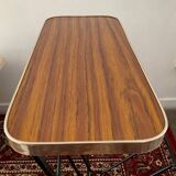 Vintage side table with magazine holder