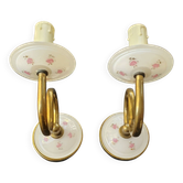 Pair of vintage wall candle holders