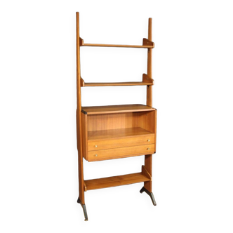 Elegant italian modern bookcase from the 70s