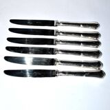 Set of 12 vintage silver metal knives reneka spatours contour fillet 21cm