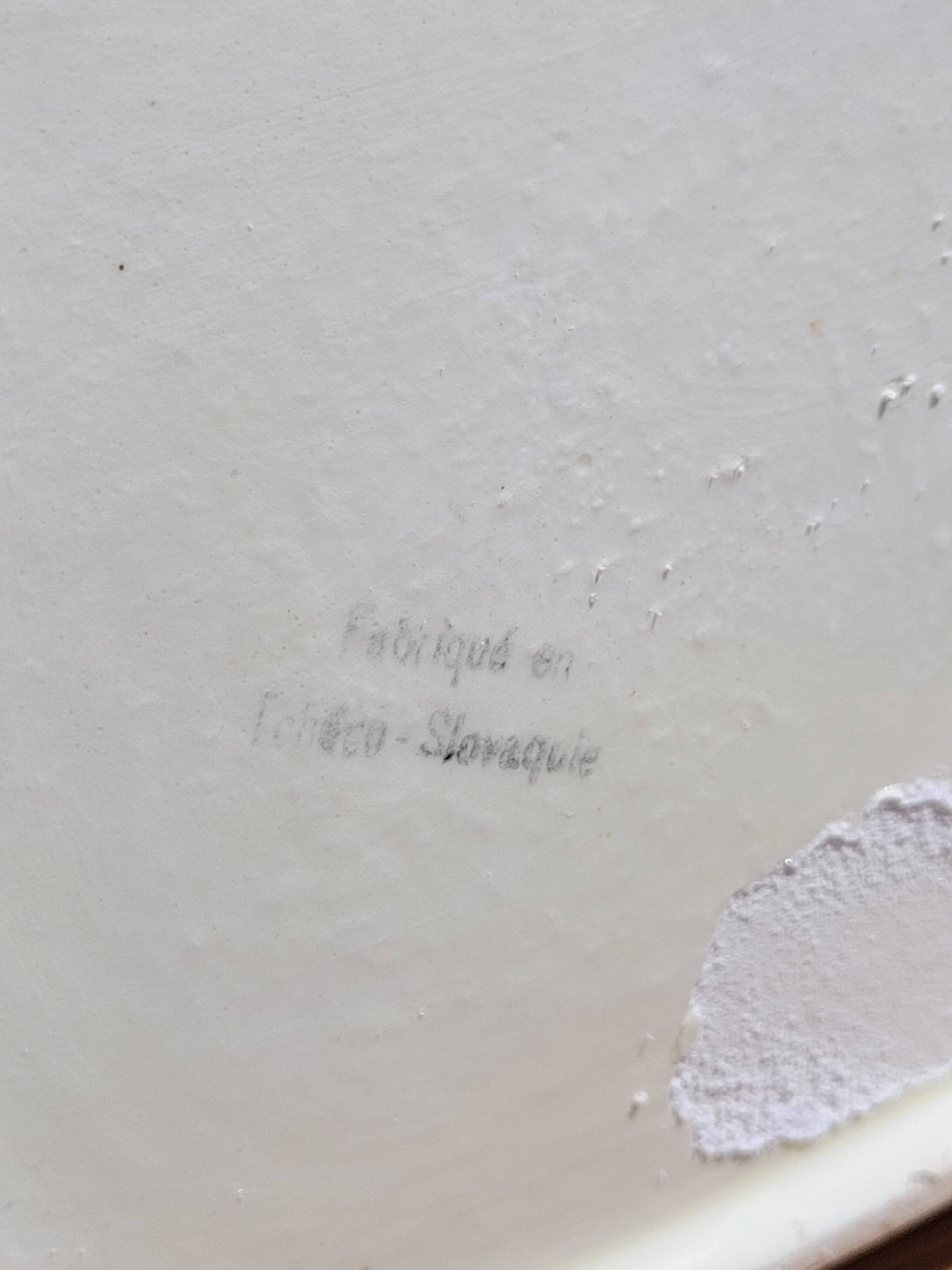 Old ceramic salt box