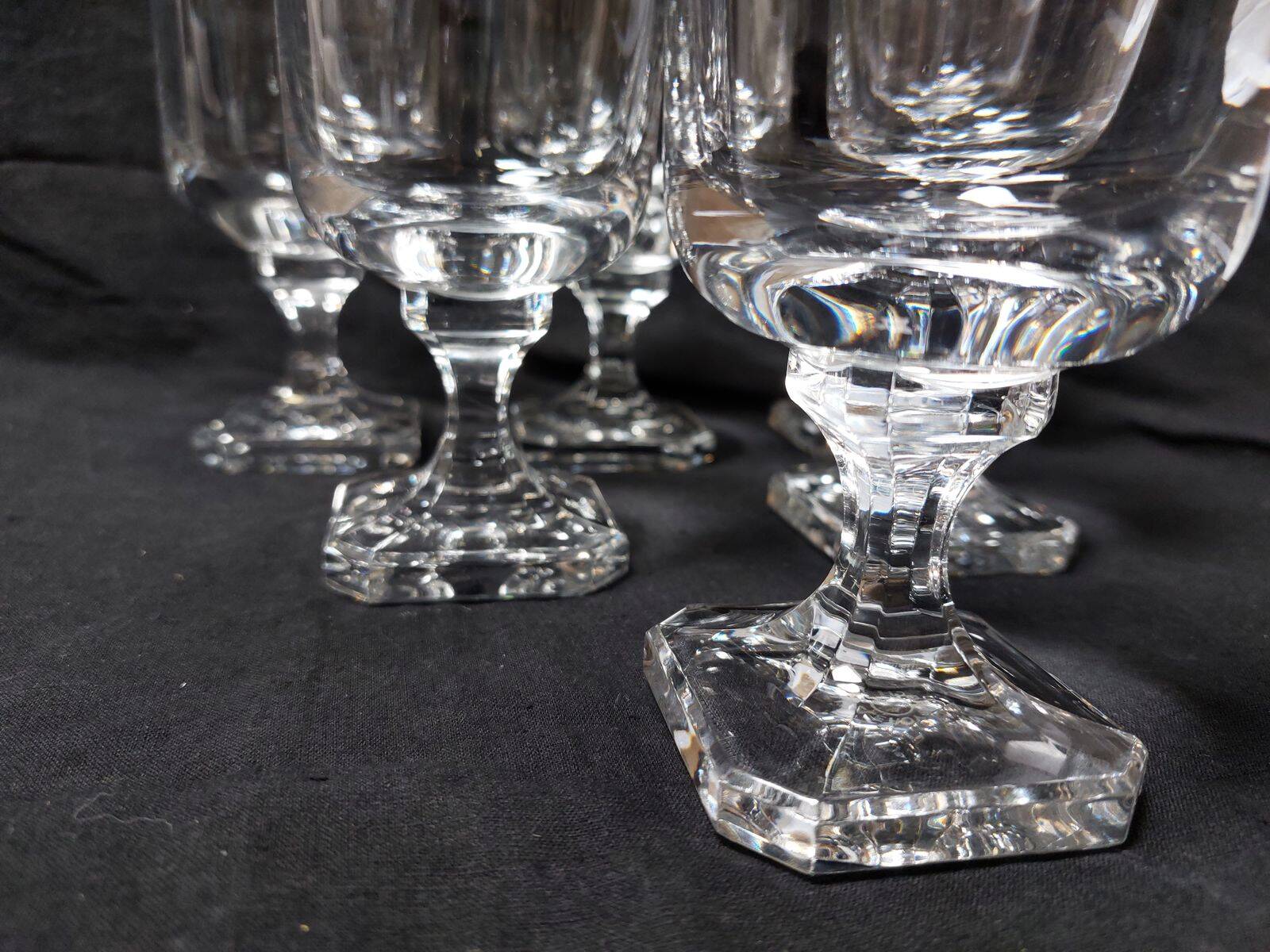 Set of 6 crystal water glasses from Villeroy and Boch, model Mercury - Height 14.