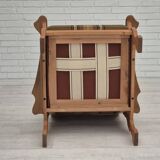 1970s, Danish design, club chair, original very good condition, furniture wool fabric.