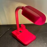 Vintage red articulated desk lamp