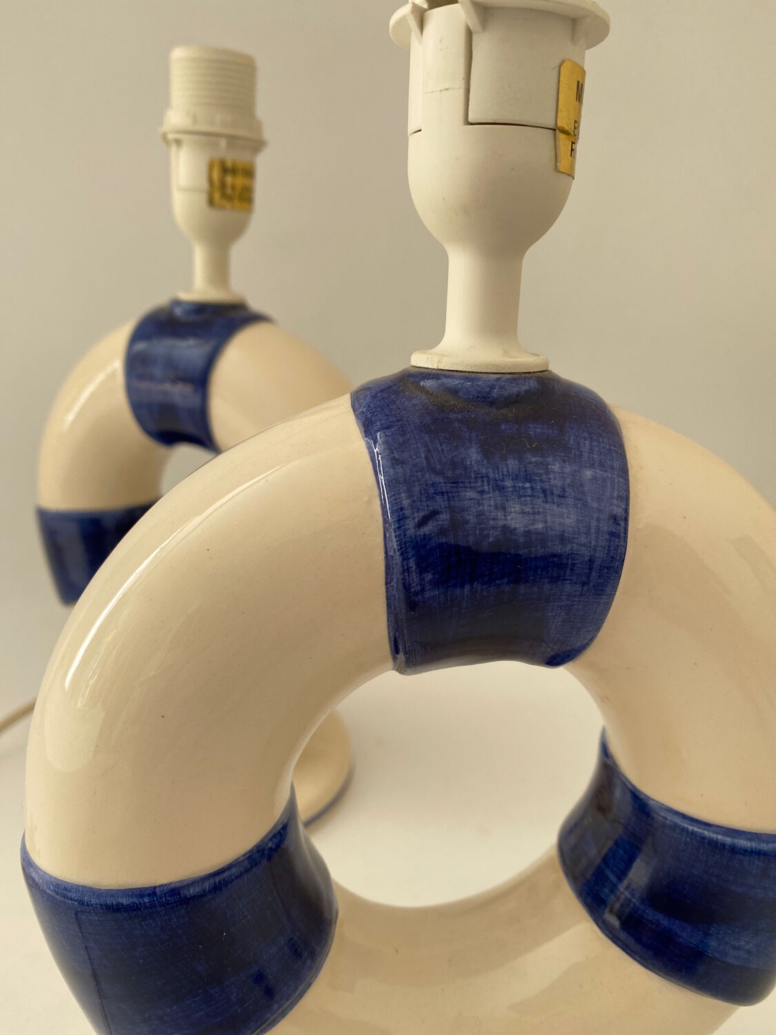 Pair of marine lamps foot