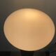 70s lamp in opaline and brown beech
