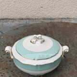 Soup tureen, Chambord model, semi porcelain, Ceranord France, vintage