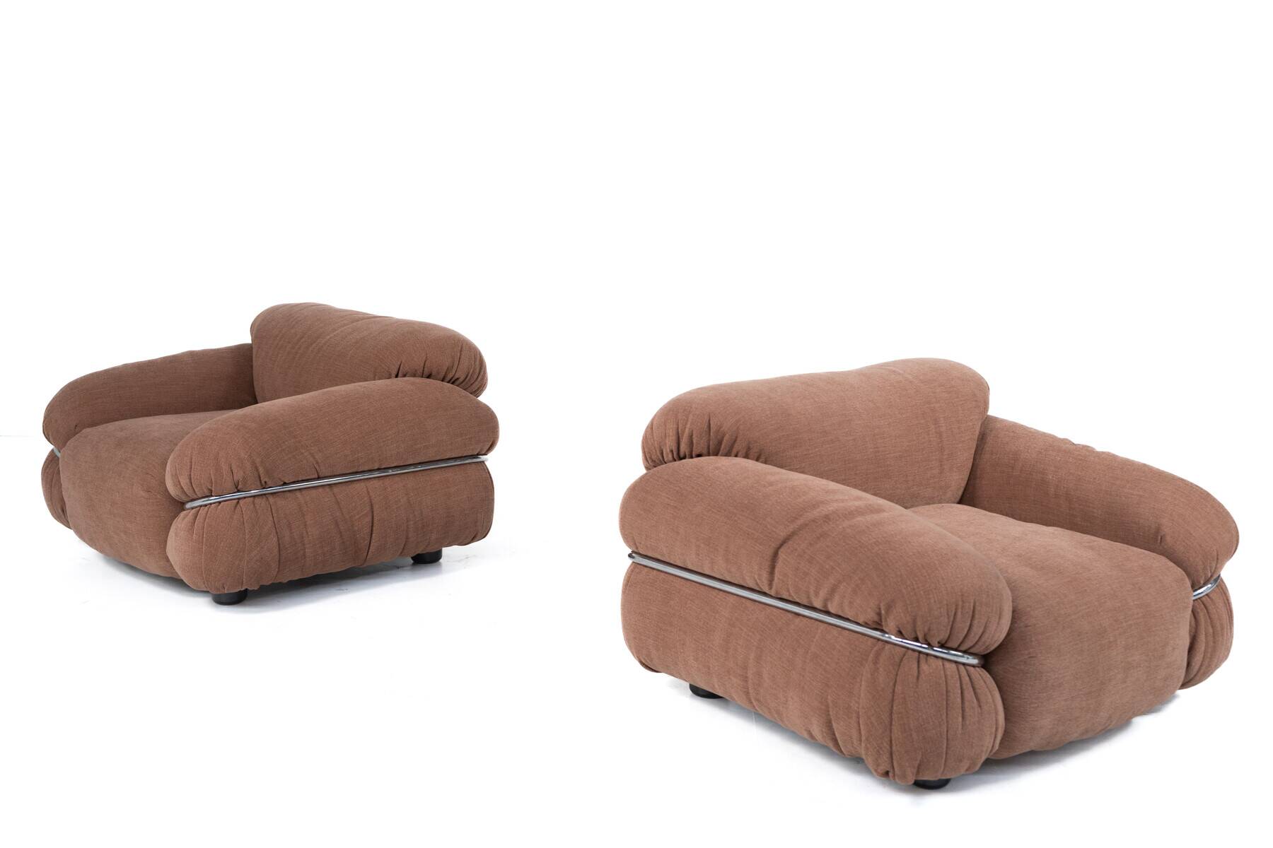 Paire de fauteuils Sesann de milieu de siècle par Gianfranco Frattini pour Cassina,