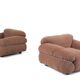 Paire de fauteuils Sesann de milieu de siècle par Gianfranco Frattini pour Cassina,
