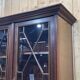 English two-piece mahogany bookcase, made in the 1970s