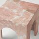 Table d'appoint en marbre rose
