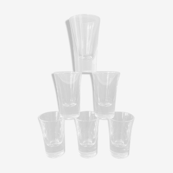 6 liquor glasses