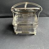 Beurrier – Métal argenté et ½ cristal taillé - WMF