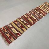 Old Turkish narrow Kilim Runner 265x52 cm shabby chic, vintage kelim