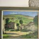 Old table landscape signed Franc Bal (1876-1960)