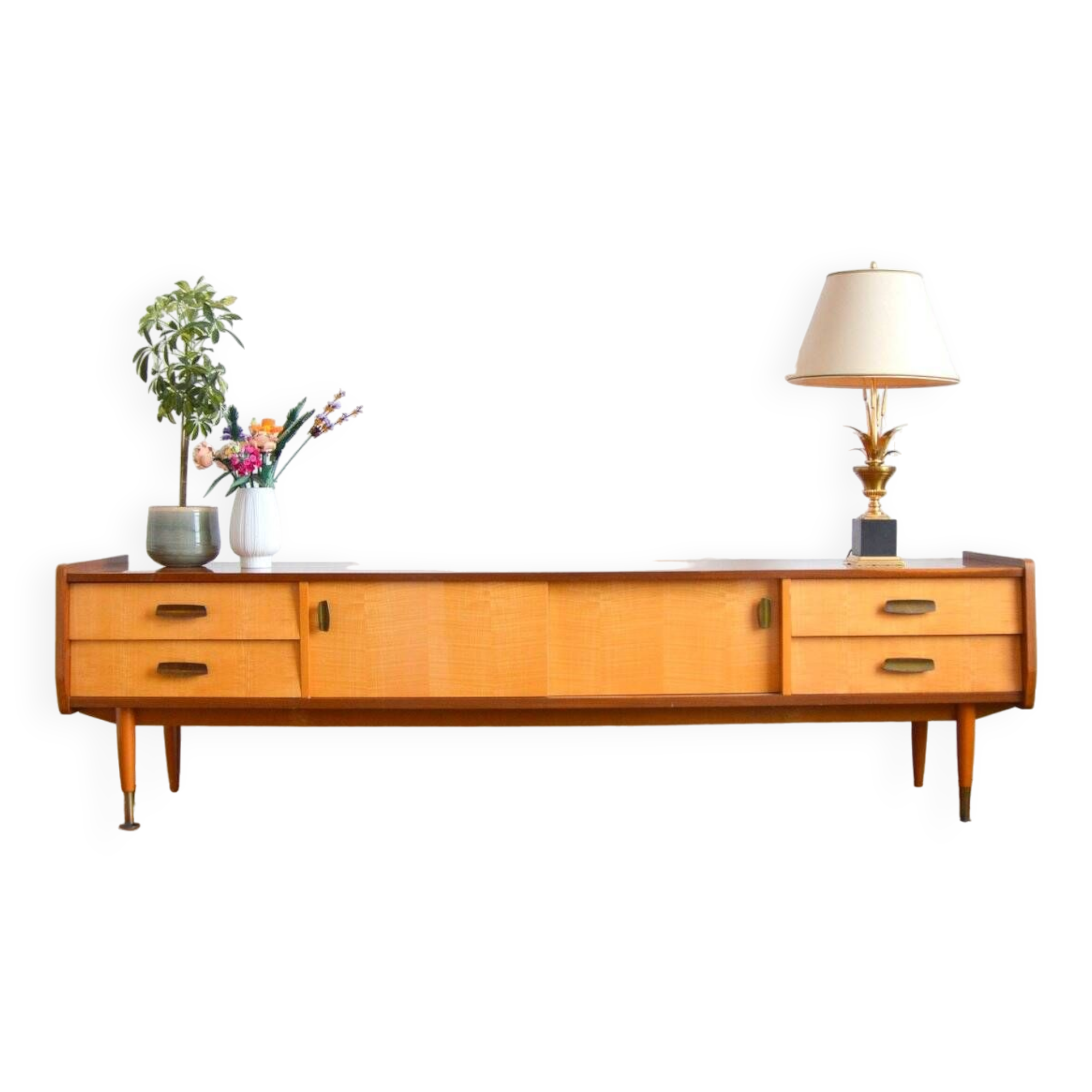 Large vintage low sideboard 1960s