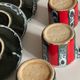 6 vintage luc vallauris art ceramic cups and saucers