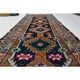 1970s Vintage Turkish Oushak Handmade Wool Cotton Brown Runner Rug 96x301