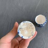 2 vintage Italian ceramic egg cups