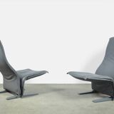 Artifort / vintage easy concorde chairs / pierre paulin / france 1960s
