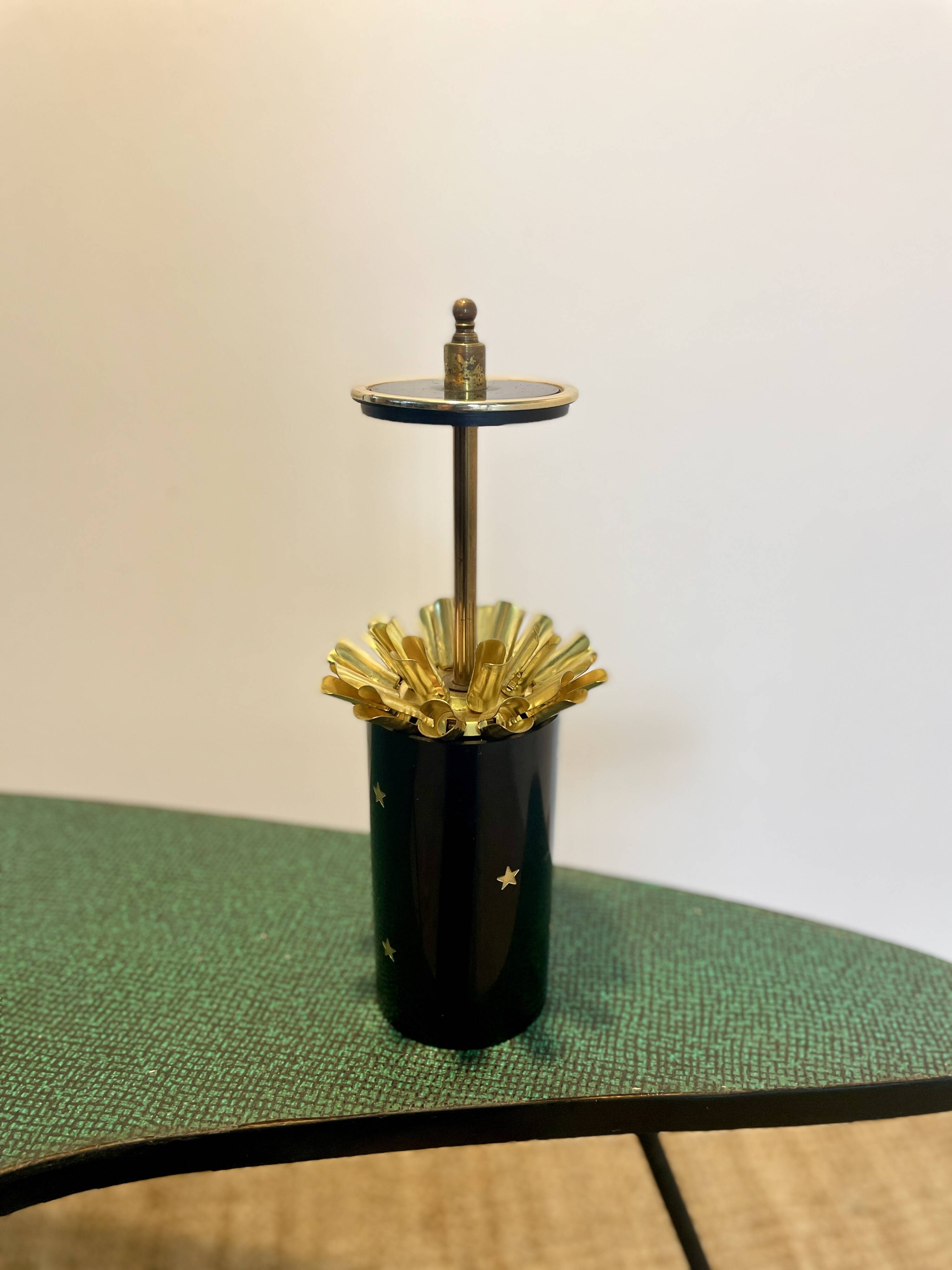 Brass and Bakelite cigarette dispenser