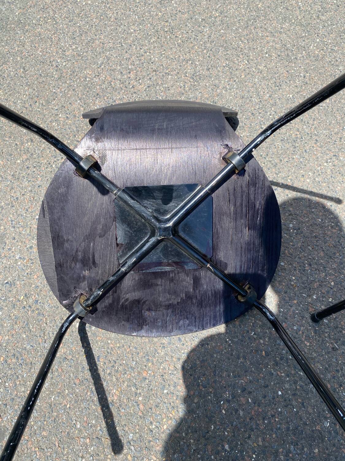 Pairs of wooden chairs