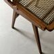 Designer chair in teak wood and cane, SNA Roset1950/60