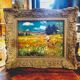 Impressionist painting, Robert Crommelynck " Landscape of Animated Fagne ", ca 1947