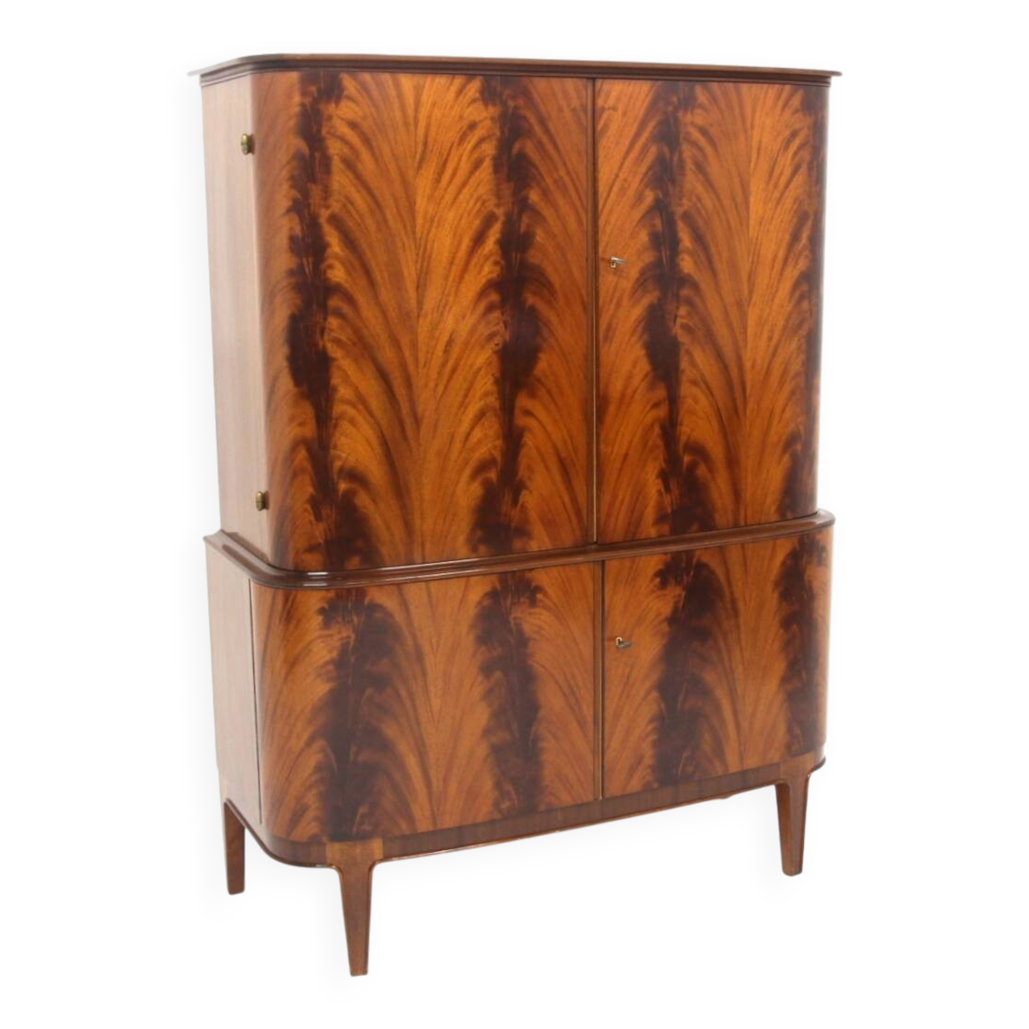Scandinavian mahogany wardrobe, Swedish Modern, Sweden, 1940