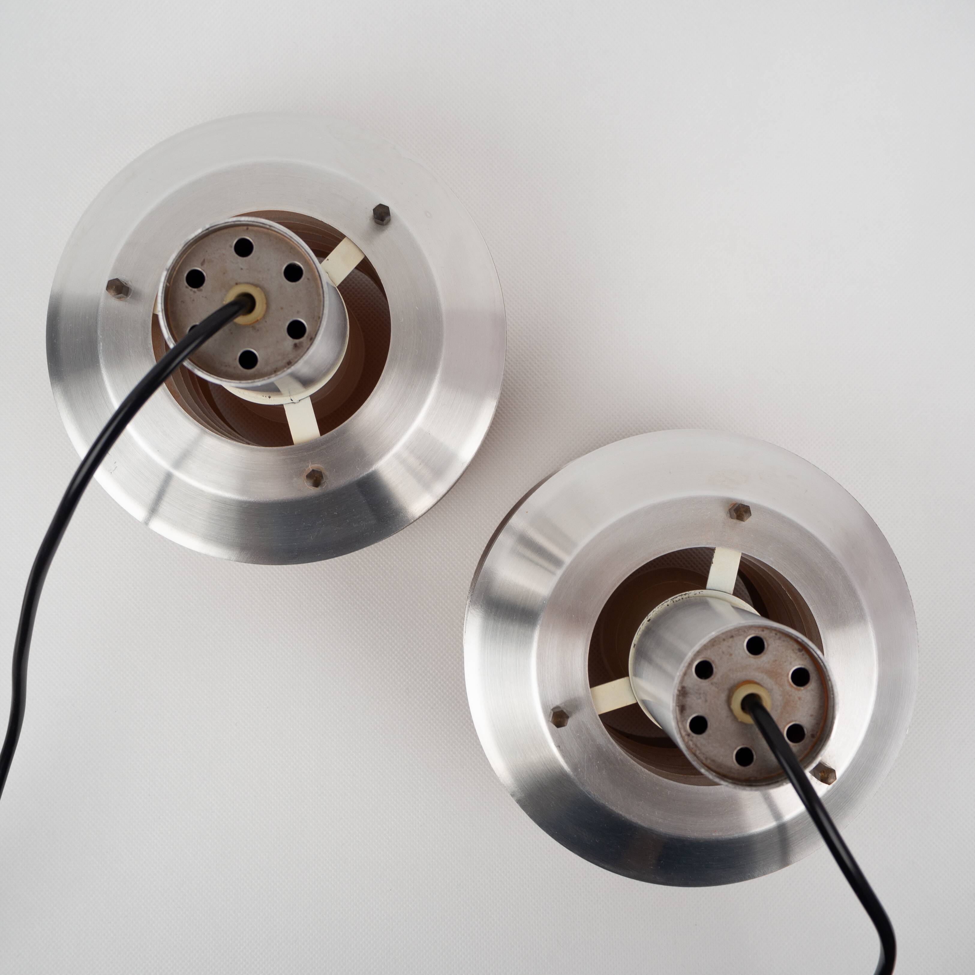 Pair of Danish vintage pendant lamps from 1960s