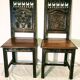 Pair of Breton chairs from the late 19th century.