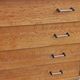 Vintage oak chest of drawers with 4 drawers from the 1960s.