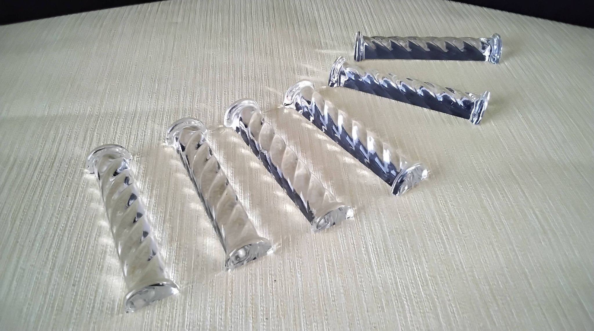 Coffret de 6 porte couteaux en cristal de Hongrie