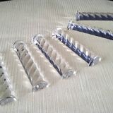 Set of 6 Hungarian crystal knife rests