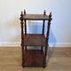 Three-Tier Shelf in Pitch Pine with Turned Columns and Spindles. Work
