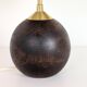 Wooden bedside lamp