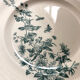 6 assiettes terre de fer oiseaux Longwy « mignon »
