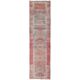 1970s vintage Turkish hand-knotted wool cotton red runner rug 91x354