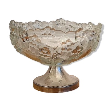 Vintage glass fruit bowl
