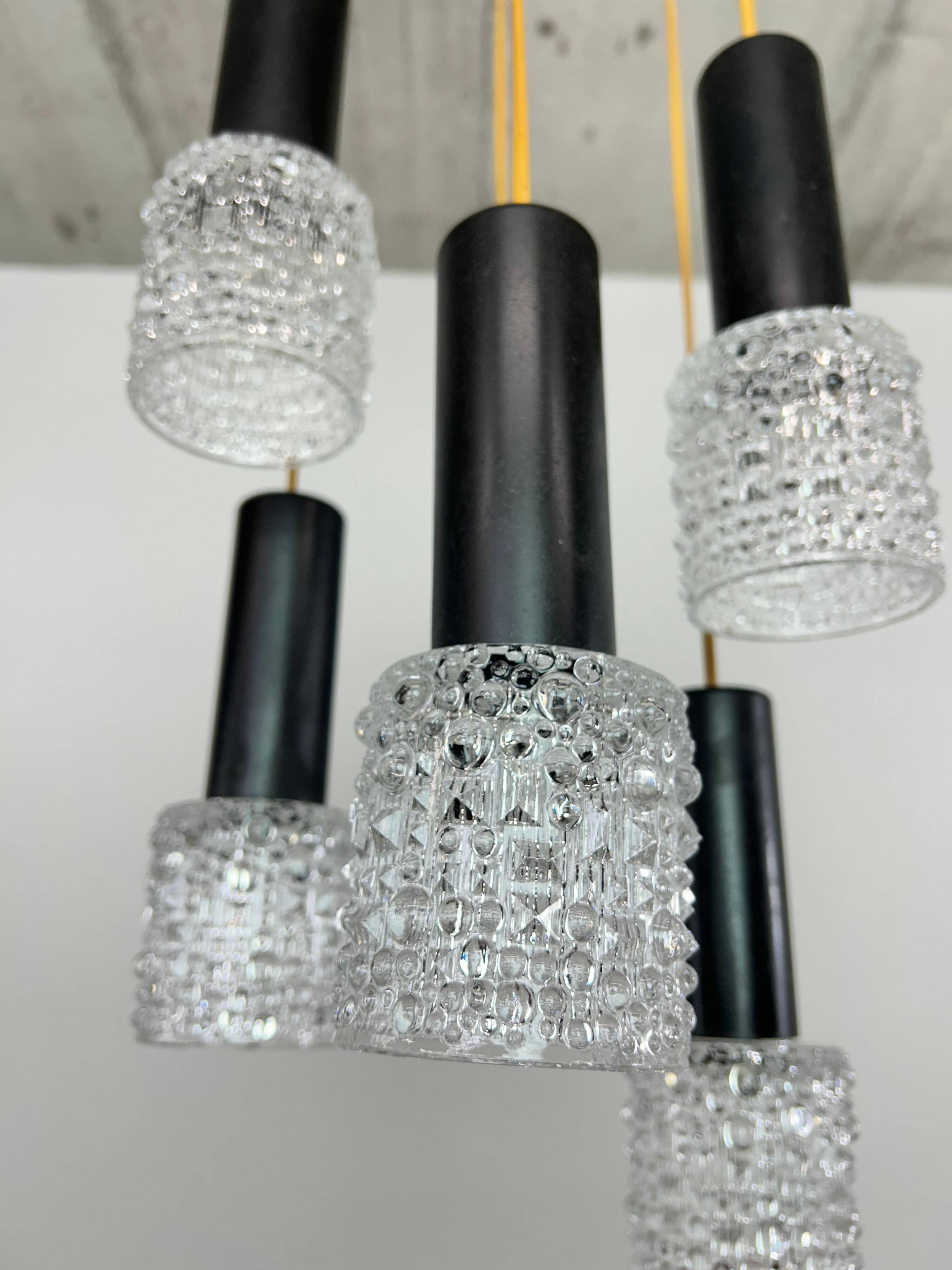 Modern mid-century pendant lamp by Elektroinstala Jílové