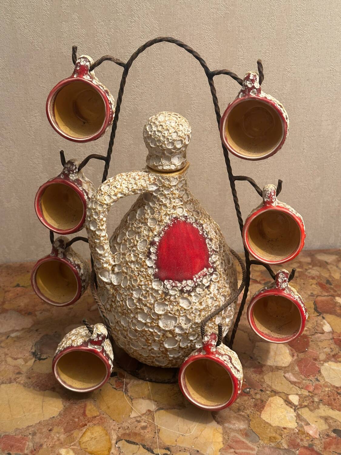 Liqueur carafe Foam of the Seas - Vallauris / Vintage