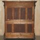 Louis XIII Revival wardrobe in walnut and marble